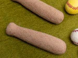 Wool Felt <b>Baseball</b> <b>Bat</b> Handmade Sports Toy Decorative Ornament Kids Play Prop Wholesale Bulk Felt & Yarn Child - Product Image 4