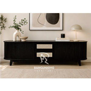 Mueble de TV Moderno con Almacenamiento, Mueble de Madera para Sala de Estar, Diseño de Mediados de Siglo - Product Image 2