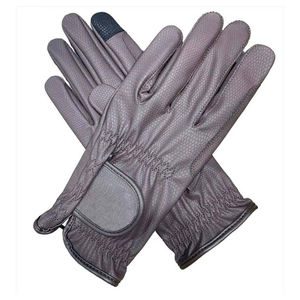 Guantes de equitación de cuero genuino transpirables con diseño OEM personalizado, cierre de cremallera, ajuste delgado para deportes de invierno y equitación al aire libre - Product Image 4