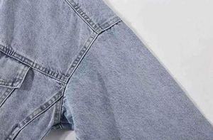Custom <b>Men's</b> <b>Jackets</b> <b>Men</b> Cargo Cotton <b>Denim</b> Washed Jean <b>Jackets</b> for <b>Men</b> <b>Denim</b> Lose Fit Button Cuffs <b>Jackets</b> - Product Image 3