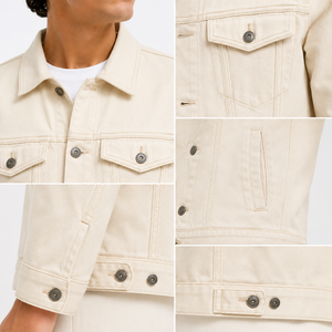Veste en jean intemporelle pour homme, offrant une qualité durable, une liberté de mouvement confortable et un style facile pour un usage quotidien décontracté et des looks urbains. - Product Image 6