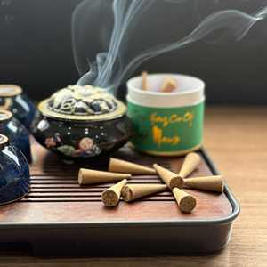 Agarwood Wood Powder <b>Incense</b> <b>Cones</b> Sandalwood Blend GMEX.JSC Brand 100% Pure Religious Aroma Use Premium Quality Hanoi Vietnam - Product Image 5