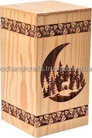Urnes de crémation en bois de conception Unique de haute qualité pour adultes urnes funéraires urnes funéraires taille personnalisée fournitures funéraires - Product Image 2