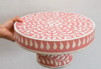 Stilvoller Umweltfreundlicher Runder Knochenintarsien-Kuchenständer mit Anpassbarer Farbe für Geburtstagsfeier-Dekoration Premium-Look zum Günstigen Preis