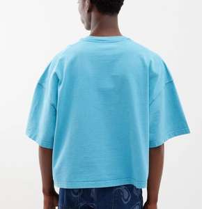 T-shirts courts vintage légers pour hommes, personnalisables, à épaules tombantes, pour hommes et femmes, avec faible MOQ - Product Image 5