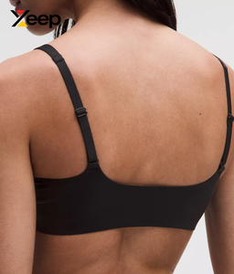 เสื้อชั้นในกีฬาโยคะคุณภาพสูงสำหรับผู้หญิง XEEP รุ่น XC-SB-142 แบบเรียบง่าย ระบายอากาศได้ดี สายปรับได้ แผ่นรองถอดออกได้ รองรับได้ดีเยี่ยม แห้งเร็ว - Product Image 4
