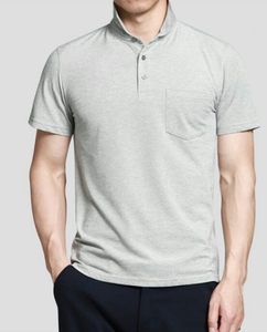 Chemise décontractée pour homme personnalisée, anti-boulochage, écologique, 100 % coton, manches courtes, grande taille, coupe classique, séchage rapide, devant uni - Product Image 4