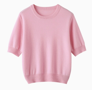 Camiseta informal de verano con estampado para mujer, Tops de algodón transpirables, ropa cómoda y ligera de manga corta - Product Image 3