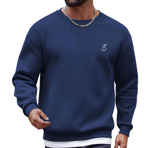 เสื้อสเวตเชิ้ตโอเวอร์ไซส์ผู้ชาย ผ้าฝ้าย/ผ้าฟลีซ สไตล์สตรีทแวร์ ทรงหลวม ใส่ได้ในฤดูหนาว ดีไซน์ใหม่ เสื้อสเวตเชิ้ตโอเวอร์ไซส์แบบพื้นฐาน - Product Image 2