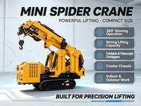 Grue araignée CASDE 2 tonnes, électrique/gaz, double alimentation, moteur Kubota, mini-grue articulée portable, hauteur de levage 7m, haute performance