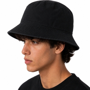 Sombrero de Pescador Unisex Personalizable en Color, de Algodón Suave, Estilo Casual Urbano, con Ala Ancha, para Exteriores, Cómodo y a la Moda - Product Image 3