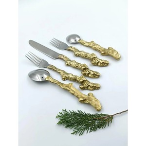 Hot Selling Durable Rust Resistant Stainless Steel Mirror Polished Cutlery Set Including 2 Spoon , <b>Knife</b> & Fork Eye Catching Set - Product Image 1