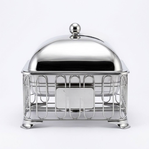 Marvel Handicrafts Stainless Steel Insulated Casserole Food Warmer with <b>Wire</b> Stand Premium Buffet Server Serving Dish for Home - Product Image 1