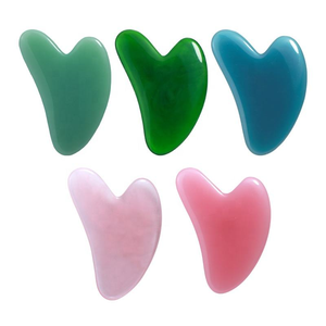 Masseur facial en forme de cœur, Gua Sha en résine, outil de massage corporel, outil de raclage, soin de la peau, sculpture du visage, accessoire de beauté et de bien-être - Product Image 1