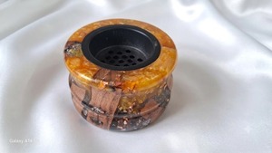 Quemador de incienso de sándalo hecho a mano, soporte decorativo aromático para incienso, ideal para el hogar, festividades, regalos, fragancia de Oud. - Product Image 5