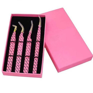 Pinzas Profesionales para Pestañas de Acero Inoxidable de Alta Calidad con Punta Dentada, Logotipo Personalizado, Cuidado de Pestañas, Viajes, Salón, Uso Diario Personal - Product Image 1