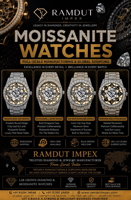 Montre en quartz Moissanite pour usage quotidien, style Hip Hop de luxe, bracelet en caoutchouc, style américain, sertie de diamants, cadran en verre de 20 mm pour hommes