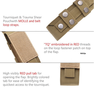 Bolsa de Armazenamento para Torniquete CAT de Liberação Rápida, Suporte Tático Médico de Emergência MOLLE para Primeiros Socorros e Acessórios de Caça - Product Image 2