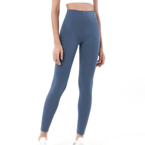 Leggings de Yoga de Cintura Alta, Largos, Sin Costuras, Elásticos, de Spandex y Nailon, de Color Sólido, Pantalones Deportivos para Mujer - Product Image 6