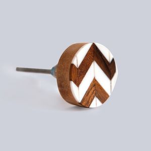Handcrafted Resin and Wooden <b>Drawer</b> Knobs with Multi-Design Finish Cabinet <b>Organizers</b> - Product Image 4