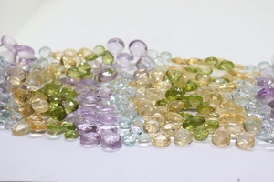 Recién llegado, cuentas de piedra facetadas de Aguamarina en forma de corazón, hebras de joyería de varias piedras, fabricación artesanal - Product Image 5