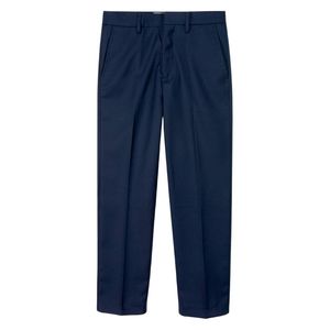 Chemise d'école à manches longues blanche pour garçons, pantalon formel bleu, ensemble uniforme scolaire personnalisé pour les tenues scolaires quotidiennes - Product Image 5