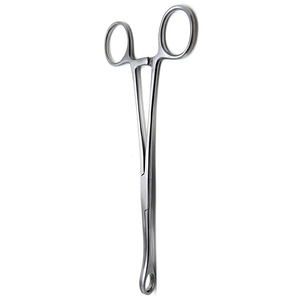 Pinzas de Acero Inoxidable para Esponjas, 10.5 Pulgadas, Puntas Rectas, Instrumento Quirúrgico para Aplicación de Apósitos, Uso Médico y Hospitalario - Product Image 3