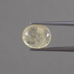 Saphir Jaune Naturel Certifié IGI, Pierre Précieuse Non Montée, Coupe Ovale 11x9mm, 5.08 Carats, Pour Fabrication de Bijoux, 100% Naturel, Changement de Couleur - Product Image 3