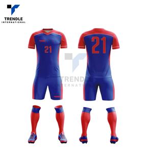 Conjunto de Uniforme de Fútbol Personalizable con Nombre de Equipo y Logotipo, Pantalones Cortos, Sólidos y a Rayas, de Secado Rápido, Transpirables, Anti-UV y Antibacterianos, 100% - Product Image 2