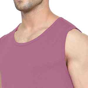 Men's 100% Cotton O-Neck Tank <b>Tops</b> Men's Fitness Custom Logo Quick Dry Bamboo Athletic Muscle Bodybuilding Activewear Seamless - Product Image 5