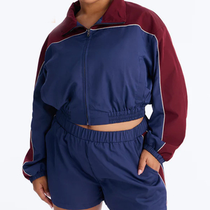 Conjunto de Dos Piezas para Mujer, Chaqueta Cortavientos y Pantalones Cortos, Corte Holgado, Proveedor Directo de Fábrica - Product Image 5