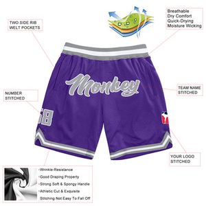 Shorts confortables pour hommes, shorts imprimés, shorts en polyester, shorts de basket-ball en mesh pour hommes, prix de gros, prix bas, service OEM - Product Image 6