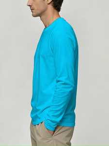 เสื้อยืดพรีเมียมผู้ชายคุณภาพดี 100% ผ้าฝ้าย คอกลม แขนยาว สไตล์สตรีทแวร์ลำลอง พิมพ์ลาย 3 มิติ - Product Image 2