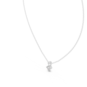 Fast Shipping F Color Lab Grown Brilliant Cut 1CT <b>Diamond</b> Pendant Chain 10K Gold Plated S925 Sterling <b>Silver</b> <b>Necklace</b> Women - Product Image 3