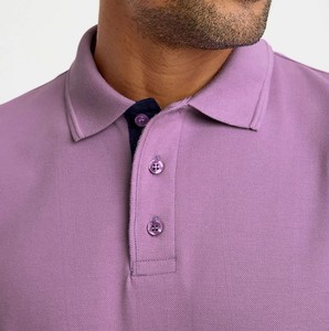 <b>Men's</b> Long Sleeve Knitted Polo <b>Shirt</b> Solid Color Zipper Front Smart Casual Style with Chest Pocket and Sleeve Cotton Regular Fit - Product Image 2
