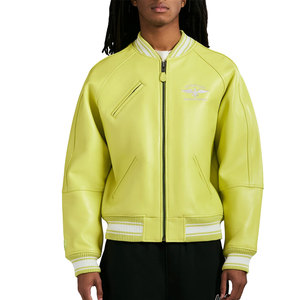 Nouvelles vestes en cuir Avirex à fermeture éclair intégrale, couleur unie, sur mesure, respirantes et à séchage rapide. - Product Image 6