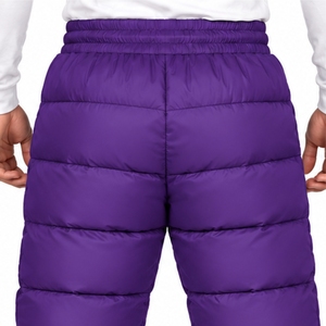 Men Quilted Puffer <b>Trousers</b> Streetwear Pants Design Full Length Padded Style <b>Drawstring</b> Casual Winter Wear Heavyweight <b>Trousers</b> - Product Image 5