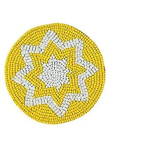 Round <b>Beaded</b> Pineapple <b>Coaster</b> NOUSHAD HANDICRAFTS Handmade Modern Style Durable Waterproof Resin Promotional Gift - Product Image 2