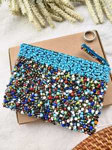 Monedero bordado a mano TIMELESS CRAFT con cuentas elegantes para mujer, diseño de lujo de Uttar Pradesh, ideal para bodas - Product Image 3
