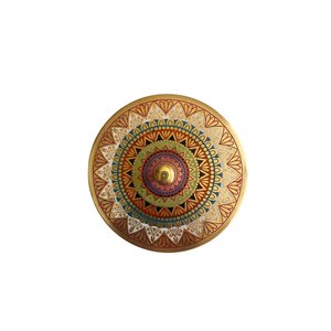 Deidaa Brass <b>Small</b> <b>Gift</b> <b>Box</b> Condiment Spice <b>Box</b> with Hand-Etched Mandala Design - Product Image 6