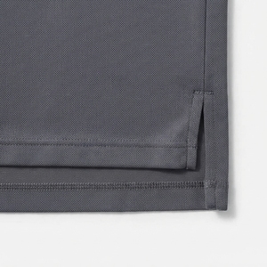 Haut tricoté unisexe à col minimaliste et manches courtes, coupe ajustée, style décontracté chic, anti-plis, séchage rapide, pour le quotidien - Product Image 4
