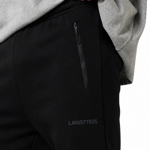 Customized <b>Mens</b> Tapered <b>Trousers</b> Zipper Pocket <b>Elastic</b> Waist Athletic Streetwear Pants OEM Sportswear Factory Wholesale Supplier - Product Image 6