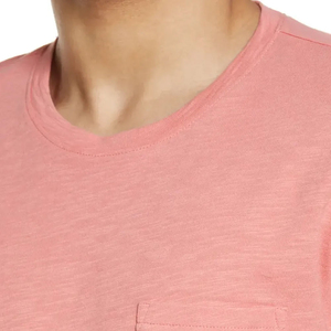 T-shirt d'été tendance pour homme, 100 % coton respirant de haute qualité, 150 grammes, couleur unie, haut de gamme - Product Image 3