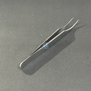 Pince à épiler incurvée en acier inoxydable de qualité supérieure A+, pointe de précision, longueur 10 mm, pour pose de cils et soins personnels - Product Image 5