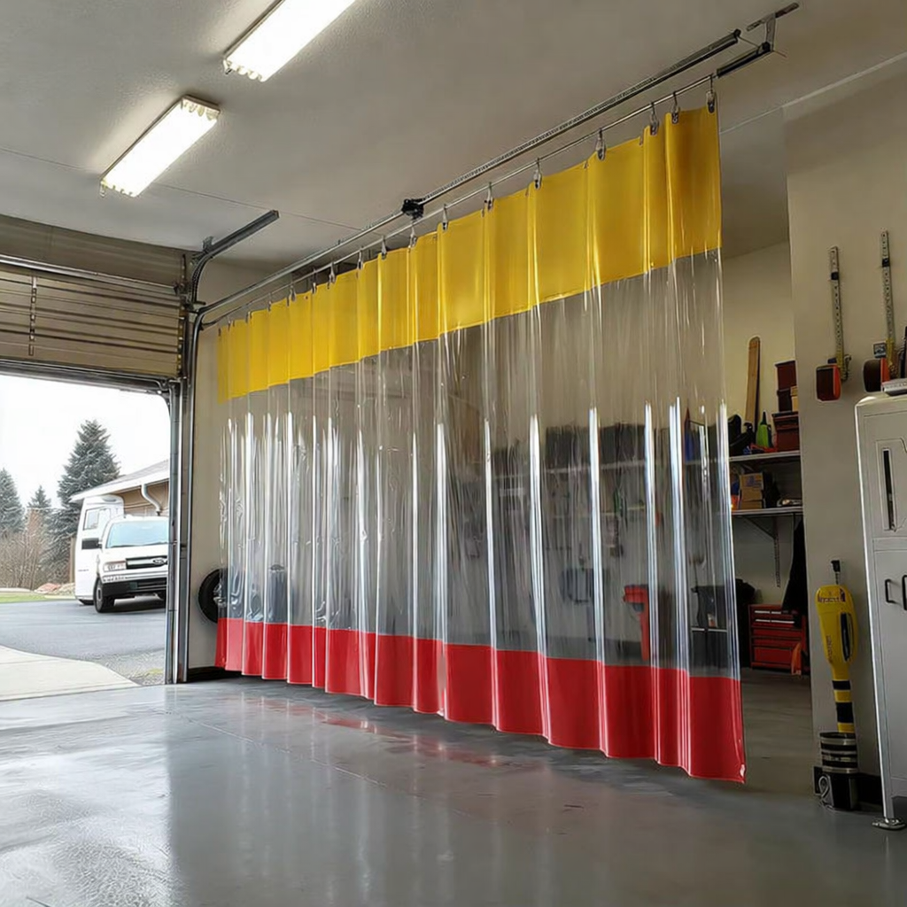 Soundproof PVC Industrial Curtain Waterproof Clear Vinyl Divider Curtain For Warehouse Workshop Partition Dust And Noise Control