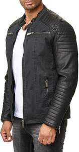 Veste en cuir pour homme avec fermeture éclair tendance et chaude, style OEM, veste d'hiver en vente en ligne à prix raisonnable - Product Image 6