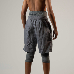 Customized Men's Awrah Shorts <b>Canvas</b> High Elastic Waist Muslim Mid-Knee Casual Sunnah <b>Islamic</b> Solid Dyed Activewear Comfort - Product Image 5