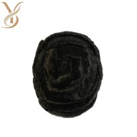 Perruque Homme Faite Main en Cheveux Indiens Remy 100% Naturels, Base en Dentelle Fine et Douce, Densité 100%-130%, Texture 38MM, Ondulée Lâche ou Lisse