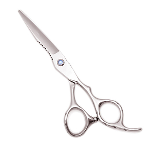 Ciseaux de coiffure professionnels OEM pour droitiers, manche moyen, acier inoxydable, lame tranchante, haute qualité - Product Image 1