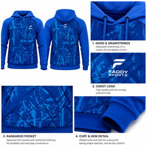 Sweat-shirt de sport personnalisé pour homme, imprimé par sublimation, vêtements de sport, manches raglan, pull respirant, entraînement fitness - Product Image 4